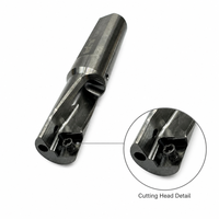 Foret multifonction indexable TCAP 3.25D avec plaquette remplaçable pour machine de fraisage CNC, outil de travail des métaux, refroidissement interne