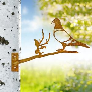 Ornements de jardin : Caterpillar Girl, Wolf, Modern Edge Dance, Dwarf Penguin, Items Rusted Work, Eagle Seal Bi - Product Image 2