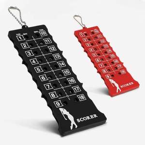 Compteur de score de golf personnalisé en gros avec logo, dispositif de notation de golf en plastique 18 trous, accessoire durable en ABS, compteur de coups de golf - Product Image 4