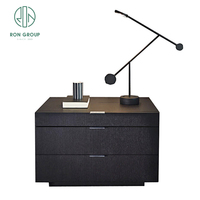 Personnalisé de haute qualité rétro rustique stratifié bois carré Table de chevet pour hôtel de luxe appartement chambre salon utilisation