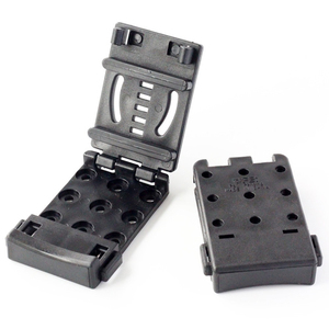 Clip de fixation pour sac à dos noir mat avec vis incluses, moulage intégré, fixation multi-trous réglable, accessoire de montage - Product Image 6
