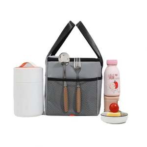 Hot Portable Aluminium Foil Waterproof <b>Lunch</b> Bag Reusable Picnic <b>Box</b> Outdoor Leak Proof Cooler Bag Custom Insulation Cooling Bag - Product Image 5