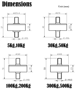 PLC307 5kg 10kg 50kg 60kg 75kg 100kg 150kg 200kg 고정밀 디지털 신호 중력 센서 - Product Image 5