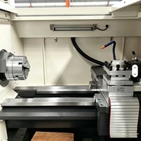 Tour CNC horizontal à lit plat de précision à 2 axes CK6140 de Chine avec système GSK, machine à tournage de métaux pour le traitement des métaux