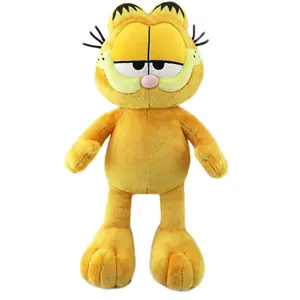 Qy Grensoverschrijdende Groothandel Best Verkopende Nieuwste Cartoon Mini Anime Pluche Speelgoed Gele Garfield Pluche Pop