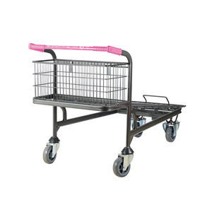 Складная четырехколесная стальная Тележка для покупок, 500 кг - Product Image 3