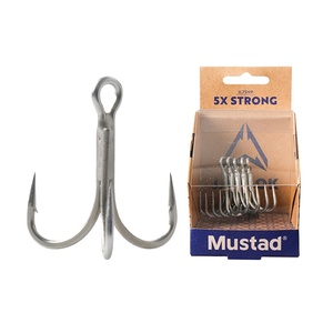 MUSTAD JAWLOK <span class=keywords><strong>3X</strong></span> 4X <span class=keywords><strong>5X</strong></span> Hameçon pour leurre de pêche Hameçon triple en acier à haute teneur en carbone Triple JL73NP JL74NP JL75NP - Product Image 1