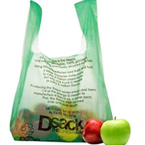 Vente en gros de sacs à provisions en plastique transparents avec logo personnalisé avec poignées pour les aliments - Product Image 2