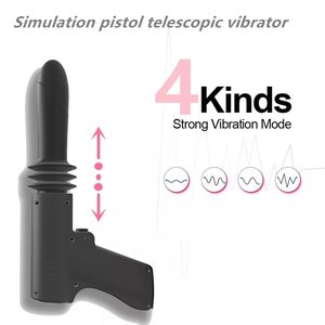 Volwassen Erotische Automatische Intrekbare Usb Opladen Sex Gun Dildo Av Massager Masturbator Clitoris Vibrator Anale Plug Zuigen - Product Image 2