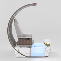 Table de massage électrique haut de gamme en cuir véritable avec éponge haute densité pour salon de beauté, spa, bain de pieds, traitement des ongles et des cils