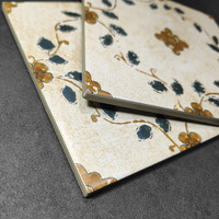 Carreaux de céramique décoratifs de style rétro français pour la maison : une touche de beauté florale unique pour salle de bain et salon