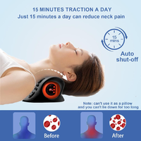 Nackenmassagegerät Kissen Kabellose Fernbedienung Multidirektionale Dehnung 3 Wärmemodi 3 Vibrationsmodi USB-Aufladbar Lithium-Batterie