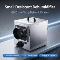 Déshumidificateur rotatif compact à séchage rapide 20L/J, large plage de température (-15°C) ℃   à 50 ℃   Déshumidificateur industriel pour atelier pharmaceutique