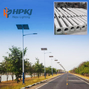 Hot Sale 6-22M Solar Steel Street <b>Light</b> Single Arm Double for Road Lighting Solar Lamp <b>Pole</b> for Urban Areas - Product Image 3