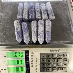 Torre di Cristallo Naturale in Howlite Viola Intagliata, Pietra Curativa per Decorazione Casa <span class=keywords><strong>e</strong></span> Regalo - Product Image 6