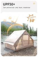 Grande tente gonflable à ouverture automatique rapide de 6,3 m avec indice d'étanchéité élevé de 3000 mm pour un camping extérieur spacieux
