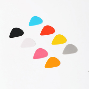 Púas de guitarra ABS esmeriladas de 0.5mm, 0.75mm, 1.0mm con acabado mate para ukelele y guitarra, colores surtidos - Product Image 4