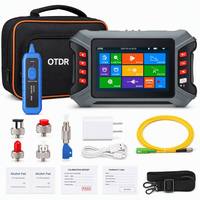 Mini OTDR Portátil con Pantalla LCD de 5 Pulgadas, Probador de Fibra Óptica 12 en 1, 1310/1550nm SM, Pantalla Táctil, OPM, VFL, Rastreador de Cables, FC/SC/ST