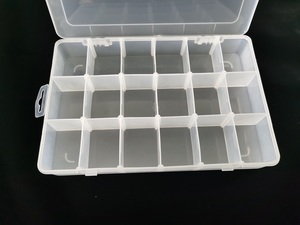 Contenedor <span class=keywords><strong>de</strong></span> Almacenamiento Transparente al por Mayor, Caja <span class=keywords><strong>de</strong></span> Plástico con 18 Compartimentos Extraíbles - Product Image 3