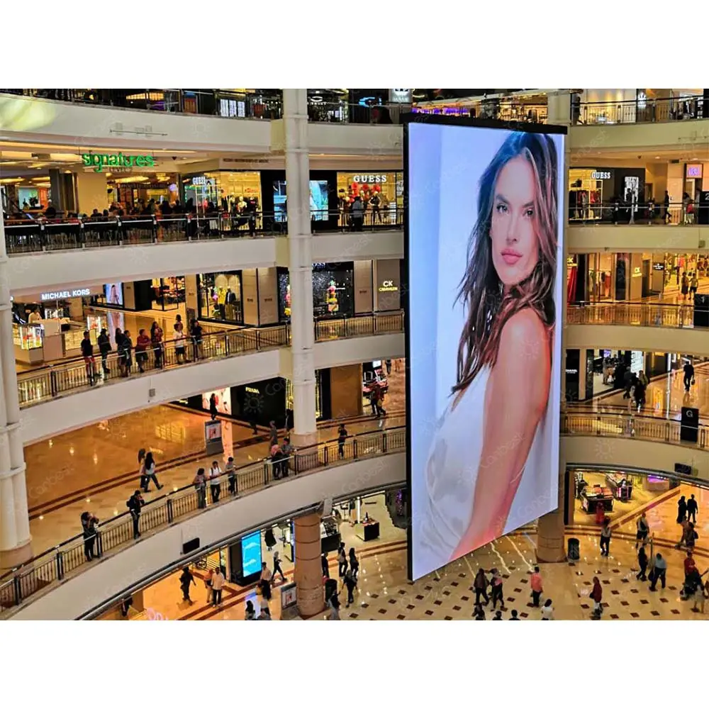 P2.6 2.6Mm Indoor Fixed Pillar Cube Led Screen For Mall 90 Degree Corner Led Video Wall Square Column Led Display