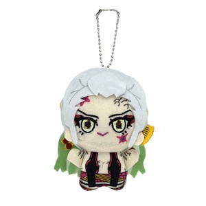 Set de Llaveros de Peluche de Personajes de Anime Kawaii: Muñecos de Peluche Douma, <span class=keywords><strong>Daki</strong></span> y Gyutaro, Colgantes para Mochila, Accesorios Lindos para Llaveros - Product Image 4