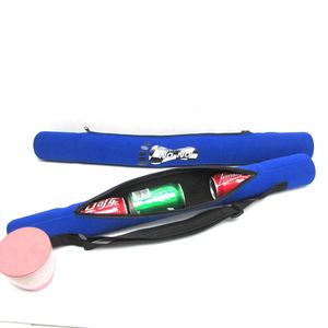 6 Can Cooler Sleeve - Neoprene Insulated 6-Pack Cooler Sling Tube with Adjustable Shoulder Strap - Product Image 6