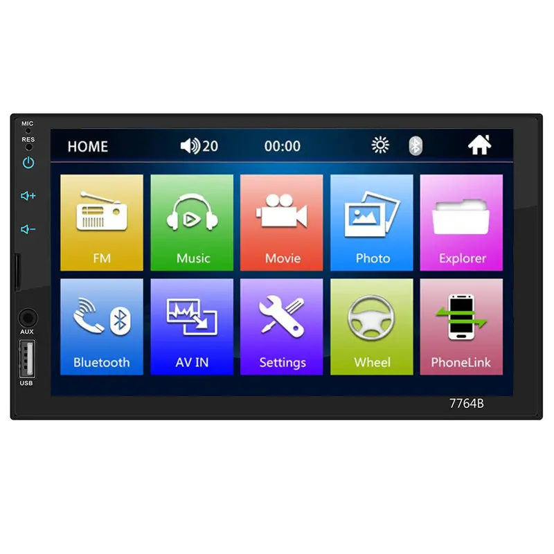 7023D double din car stereo radio video full touch screen 2din 7 inch car mp5 mp3 dvd player 2din