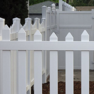 Trắng PVC Hàng Rào 6ft Bảng Điều Chỉnh Với Scalloped Top-Trang Trí Riêng Tư Cho Chúng Tôi Victoria Phong Cách Nhà - Product Image 4
