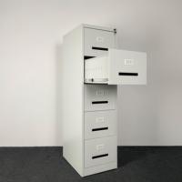 Armoire de classement verticale en métal à 4 tiroirs de haute qualité, personnalisable avec serrure centralisée pour la gestion des dossiers scolaires et de bureau