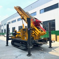 Prix d'usine – Foreuse hydraulique de puits profonds sur chenilles en caoutchouc de 300m à 800m pour forage de puits d'eau