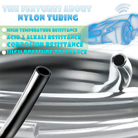Tuyau flexible ultra-fin en nylon PA6 PA11 PA12, tuyau d'air à basse température, tuyau de frein pneumatique en nylon PA12 pour système de commande pneumatique