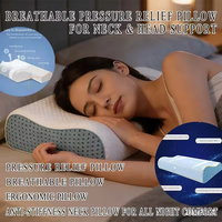 Oreiller ergonomique en mousse à mémoire de forme pour le cou, soutien orthopédique pour dormeurs sur le côté, le dos et le ventre, soulagement de la douleur pour le sommeil à domicile