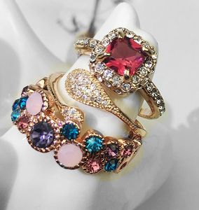 Mixed Wholesale Jewelry Color Retention <b>Ring</b> Ladies Dies <b>Ring</b> Gold Wedding <b>Rings</b> for <b>Couples</b> Set and Engagement - Product Image 3