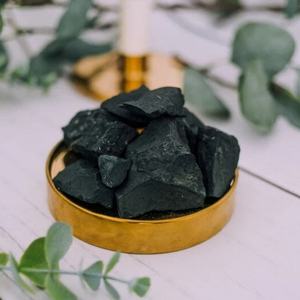 Piedra de Shungita Natural al por Mayor, Cristal Curativo Auténtico para Reiki, Decoración del Hogar - Product Image 2