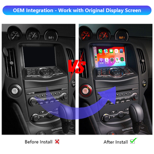 370Z tự động thiết bị điện tử OEM đầu đơn vị không dây Apple Carplay và <span class=keywords><strong>Android</strong></span> tự động tích hợp bộ dụng cụ xe DVD Player cho 2009 Nissan xe - Product Image 2