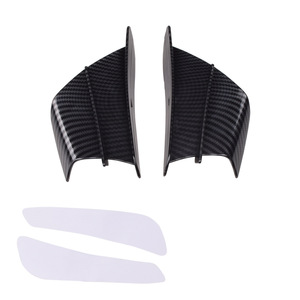 Alerones Laterales para Motocicleta, Alerones con Patrón de Fibra de Carbono, Deflectores de Aire, Piezas Universales para Carenado - Product Image 2