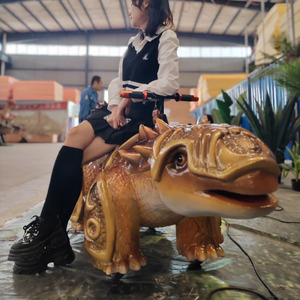 Modello di Dinosauro Cavalcabile per Bambini, Dinosauro Elettrico Montabile e Camminante per Parchi di Divertimento - Product Image 3