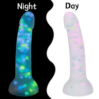 JiaYi A157 - Dildo de Silicona de Color Jelly Pequeño, 100% Impermeable, Suave, para Masturbación Femenina, en Forma de Tapón Anal
