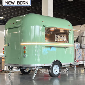 Acero inoxidable fibra <span class=keywords><strong>de</strong></span> vidrio helado postre caramelo comida remolque <span class=keywords><strong>Solar</strong></span> Powered Pizza horno Boba té jugo Bar carro para la venta - Product Image 2