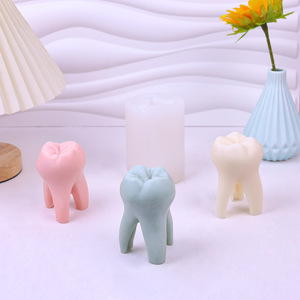 Large <strong>Tooth</strong> Candle Mold Creative <strong>Teeth</strong> Scented Plaster Silicone <strong>Mould</strong> Factory Direct Sales - Product Image 1