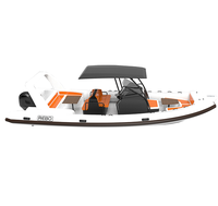 Deluxe 28ft Rhib 860 Rigid Aluminium RIB Double Coque Orca Hypalon/PVC Bateaux Gonflables