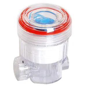PC material water filter with refill filter for bathroom /washing machine