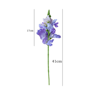 Fleurs artificielles en soie de gypsophile en gros, fleurs de delphinium violettes, fausses fleurs de gypsophile pour centres de table