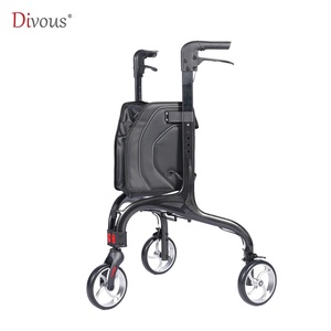 Multifunction Lightweight Folding Carbon Fiber <b>Rollator</b> Elderly <b>Walker</b> Carbon Fiber Silla De Ruedas Walking Aids - Product Image 1