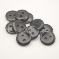 Boutons en résine ronds bombés à 2 trous, surface incurvée haute brillance, vente en gros d'usine, livraison rapide en stock