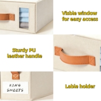 Organisateur de placard pliable moderne et authentique avec fermeture éclair, grande capacité, durable, pour draps et parures de lit