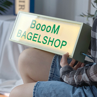 Panneau acrylique lumineux personnalisé, cadre de peinture de cuisson, boîte à lumière publicitaire, boîte à lumière de magasin, panneau de Logo Led pour l'extérieur
