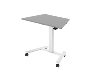 Table basse mobile LOGICDATA à une jambe, bureau debout réglable INLINE pour un bureau flexible