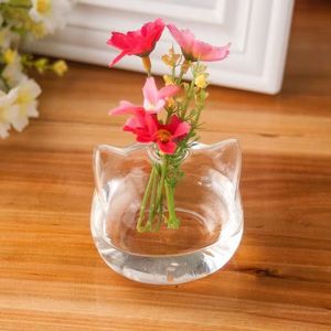 <span class=keywords><strong>Kitty</strong></span> Shaped Klarglas vase Kreative Aromatherapie-Flaschen vase Home Decoration Hydro ponic Glass Terrarium Vase - Product Image 1