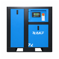 Compresseur d'air industriel à vis ZAKF à faible bruit 7,5 kW 10 CV 7-12 bars 220 V 380 V 415 V 460 V à fréquence variable avec certification CE